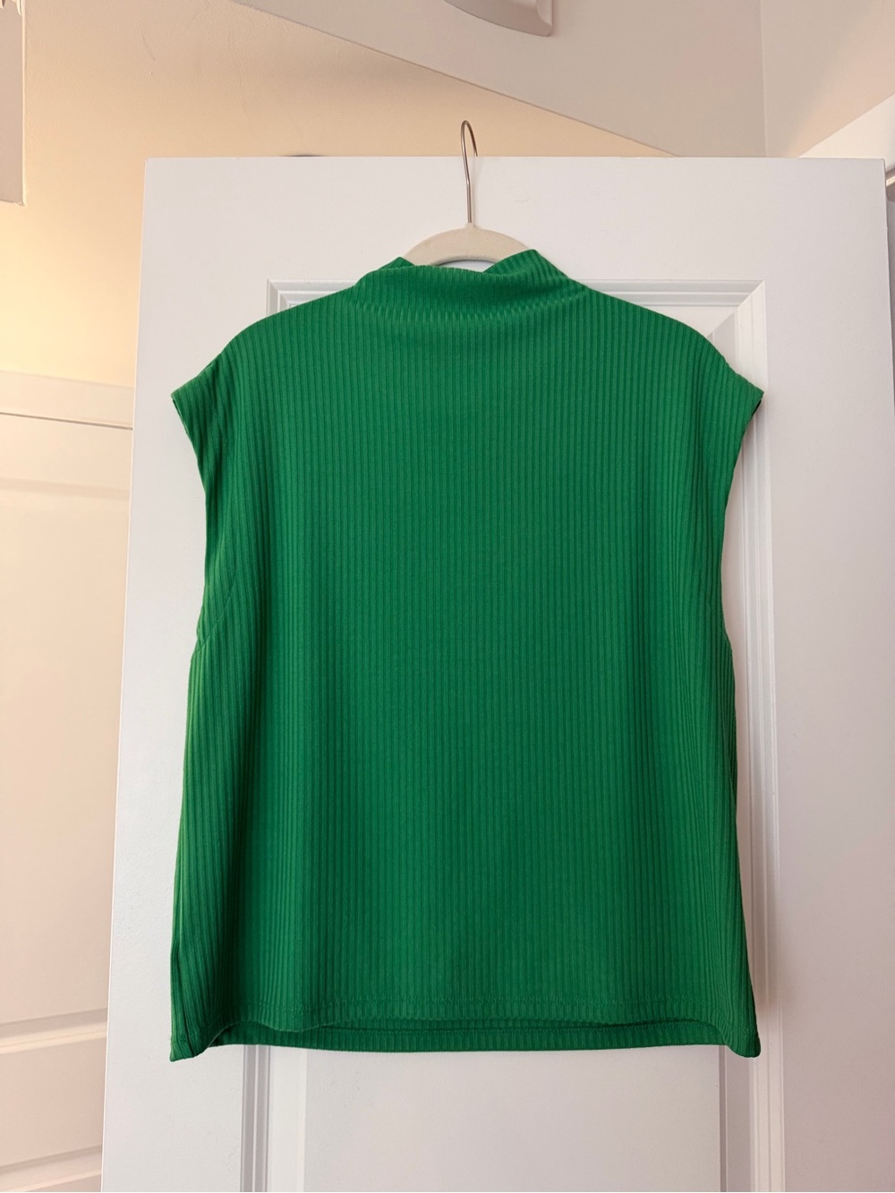 Ann Taylor Emerald Ribbed Blouse